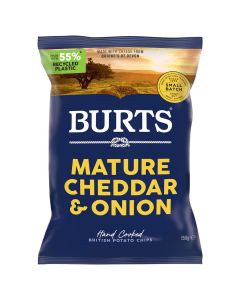 BURTS VINTAGE CHEDDAR & ONION 10 X 150G