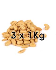ROASTED AND SALTED PEANUTS (3 X 1KG) 