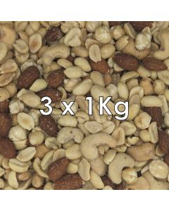 ROASTED AND SALTED MIXED LUXURY NUTS (3X1KG) 