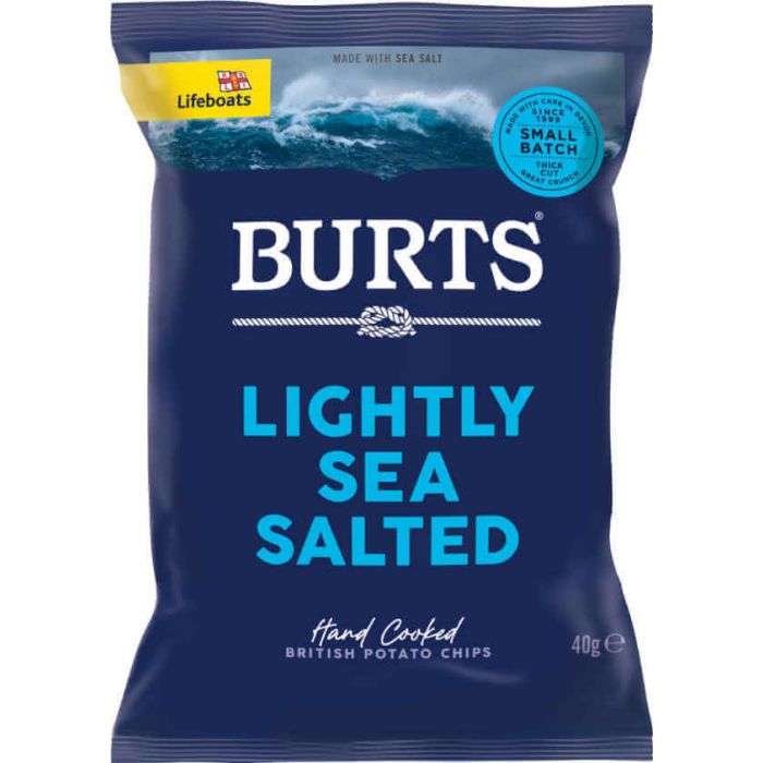 BURTS LIGHT SEA SALT 20 X 40G