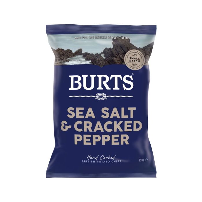 BURTS SEA SALT & BLACK PEPPER 10 X 150G